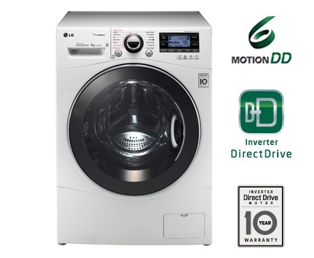 LG 1–9 kg Steam 6 Motion Direct Drive vaskemaskin, F14A7FDSA