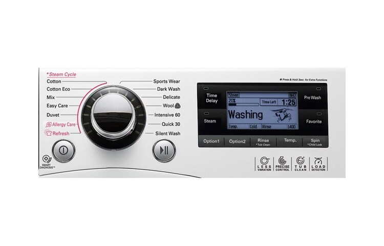 LG 1–9 kg Steam 6 Motion Direct Drive vaskemaskin, F14A7FDSA, thumbnail 4