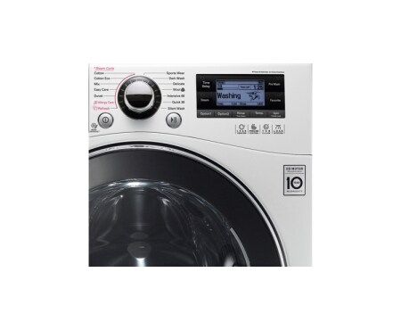 LG 1–9 kg Steam 6 Motion Direct Drive vaskemaskin, F14A7FDSA, thumbnail 3