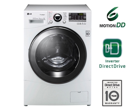 LG 1–7 kg Steam 6 Motion Direct Drive vaskemaskin, F14A8QDSA