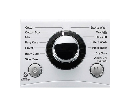 LG Vaskemaskin/tørketrommel på 1–9 kg med 6 Motion Direct Drive og energiklasse A+++ (A), F14A8RD, thumbnail 4