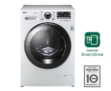 LG 1-9 kg Steam 6 Motion Direct Drive tvätt/torkmaskin, energiklass A (A+++) , F14A8RDH