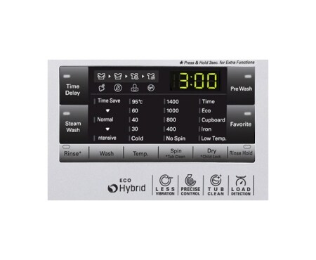 LG Vaskemaskin/tørketrommel på 1–9 kg med Steam 6 Motion Direct Drive og energiklasse A+++ (A), F14A8RDS, thumbnail 4