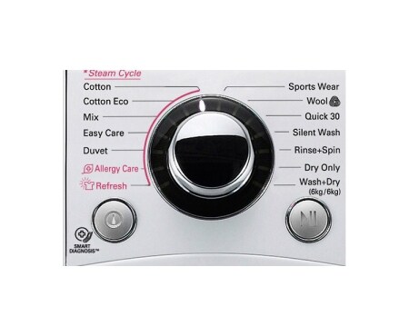 LG Vaskemaskin/tørketrommel på 1–9 kg med Steam 6 Motion Direct Drive og energiklasse A+++ (A), F14A8RDS, thumbnail 5