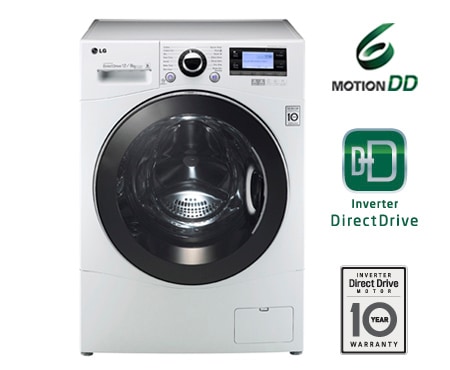 LG 1-12 kg Steam 6 Motion Direct Drive vask/tørk maskin, energiklasse A (A+++ -20%) , F1695RDH