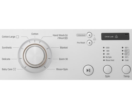 LG FH2C3QD 1-7 kg 6 Motion Direct Drive vaskemaskin, FH2C3QD, thumbnail 4