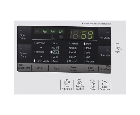 LG 1-7 kg Turbo Wash, Direct Drive vaskemaskin, FH4A8QDN2, thumbnail 5