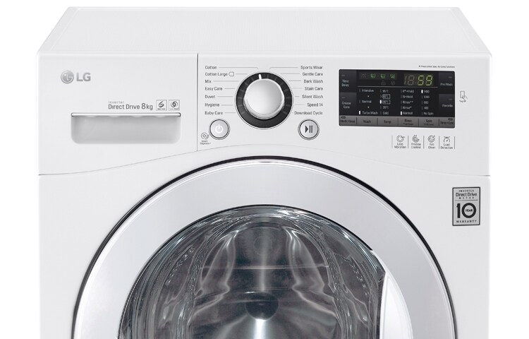 LG 1-8 kg Turbo Wash, Direct Drive vaskemaskin, FH4A8TDN3, thumbnail 2