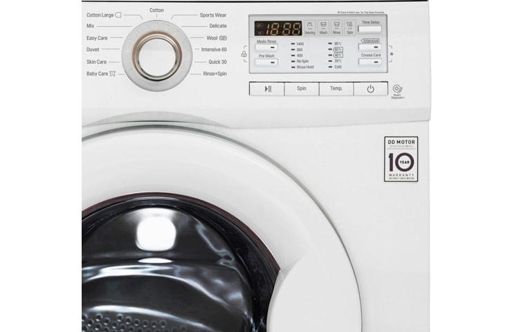 LG 1–7 kg 6 Motion Direct Drive vaskemaskin, FH4B8QDA0, thumbnail 2