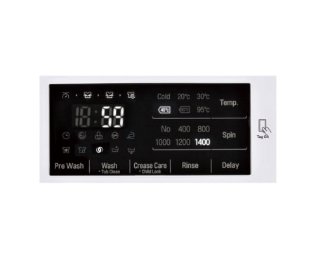 LG 1-8 kg Direct Drive vaskemaskin, FH4U2TDN1, thumbnail 5