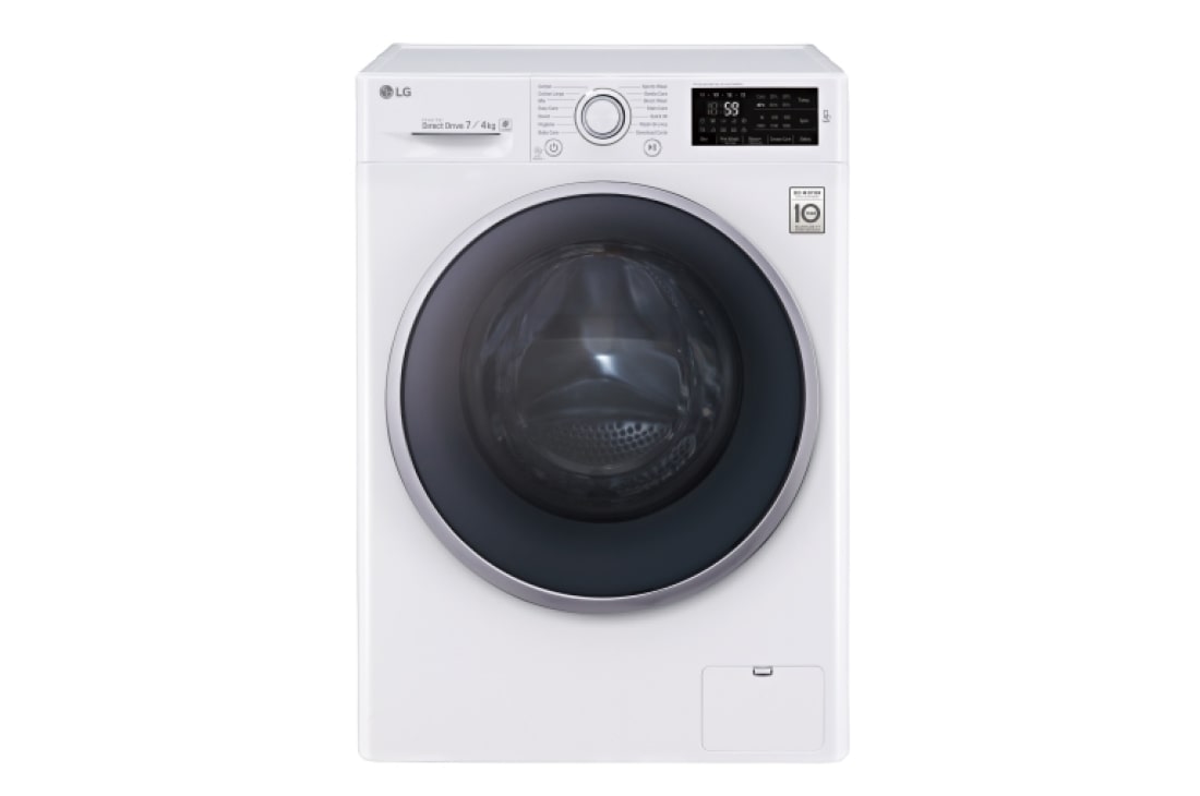 LG 1-7 kg / 1-4 kg 6 Motion Direct Drive vask/tørkmaskin, 45cm dyp, NFC, energiklasse B, FH2U2HDM1N