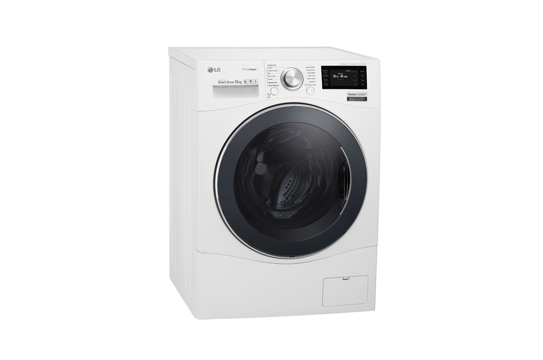 LG 12 kg Vaskemaskin(Hvit) - True Steam™, Energiklasse A, TurboWash™, Smart Diagnosis™ med Wi-Fi, FH6F9BDS2, thumbnail 3