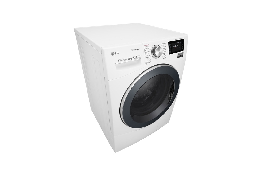 LG 12 kg Vaskemaskin(Hvit) - True Steam™, Energiklasse A, TurboWash™, Smart Diagnosis™ med Wi-Fi, FH6F9BDS2, thumbnail 7