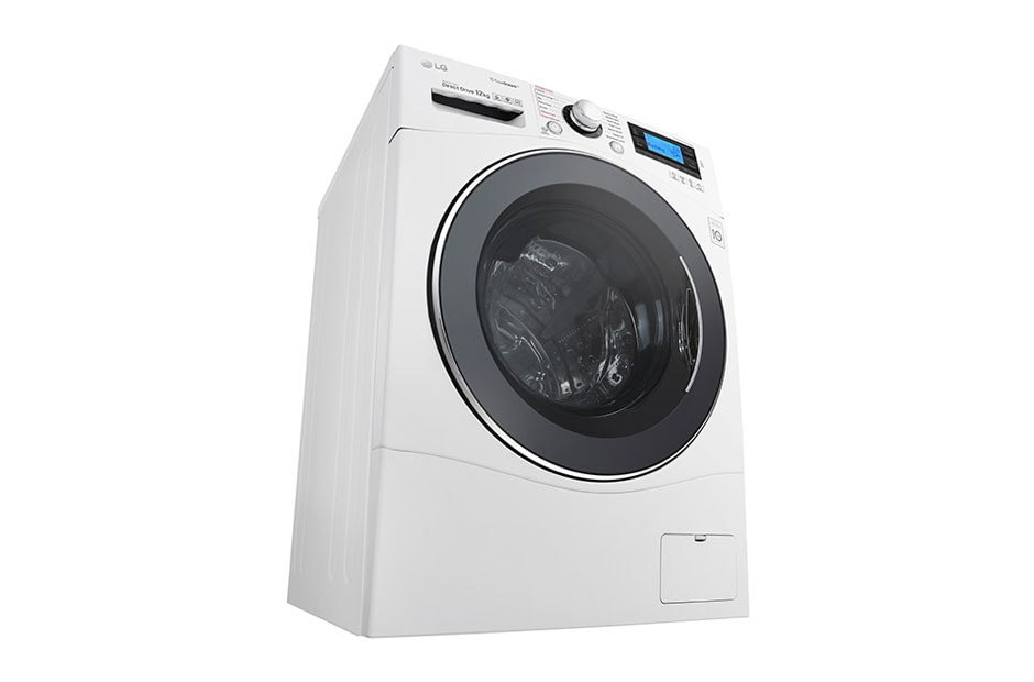 LG 12 kg Vaskemaskin(Hvit) - True Steam™, TurboWash™, Smart Diagnosis™ med NFC, FH495BDS2, thumbnail 3