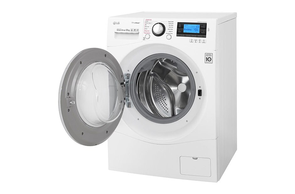 LG 12 kg Vaskemaskin(Hvit) - True Steam™, TurboWash™, Smart Diagnosis™ med NFC, FH495BDS2, thumbnail 10