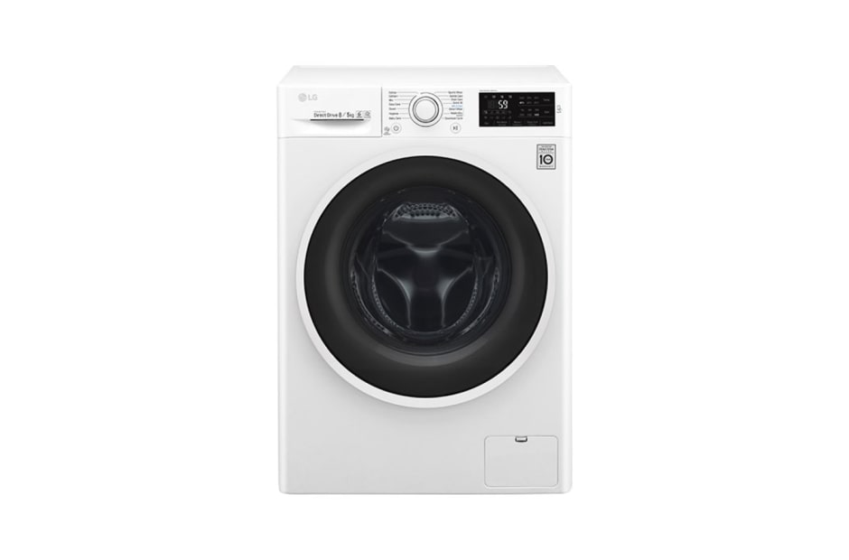 LG 1-8 kg / 1-5 kg 6 Motion Direct Drive vask/tørkmaskin, NFC, energiklasse A, F4J6TM0W