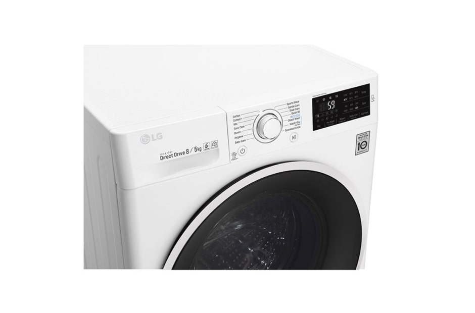 LG 1-8 kg / 1-5 kg 6 Motion Direct Drive vask/tørkmaskin, NFC, energiklasse A, F4J6TM0W, thumbnail 5