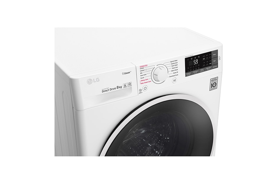 LG 1-8 kg Spa Steam & NFC, 6 Motion Direct Drive vaskemaskine, Q5J6TY0W, thumbnail 4