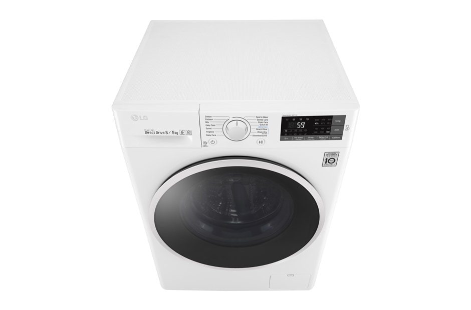 LG 1-8 kg / 1-5 kg 6 Motion Direct Drive vask/tørkmaskin energiklasse A, Q5J6TM0W, thumbnail 9
