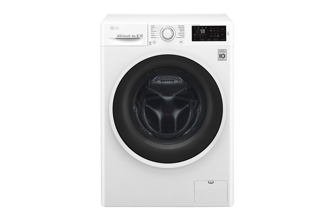 LG 1-8 kg / 1-4 kg 6 Motion Direct Drive vask/tørkmaskin, NFC, energiklasse A , W5J6AM0W, W5J6AM0W