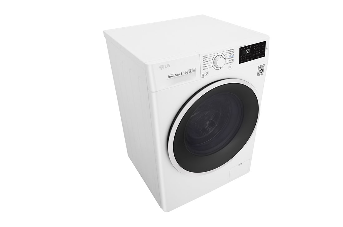 LG 1-8 kg / 1-4 kg 6 Motion Direct Drive vask/tørkmaskin, NFC, energiklasse A , W5J6AM0W, W5J6AM0W, thumbnail 8