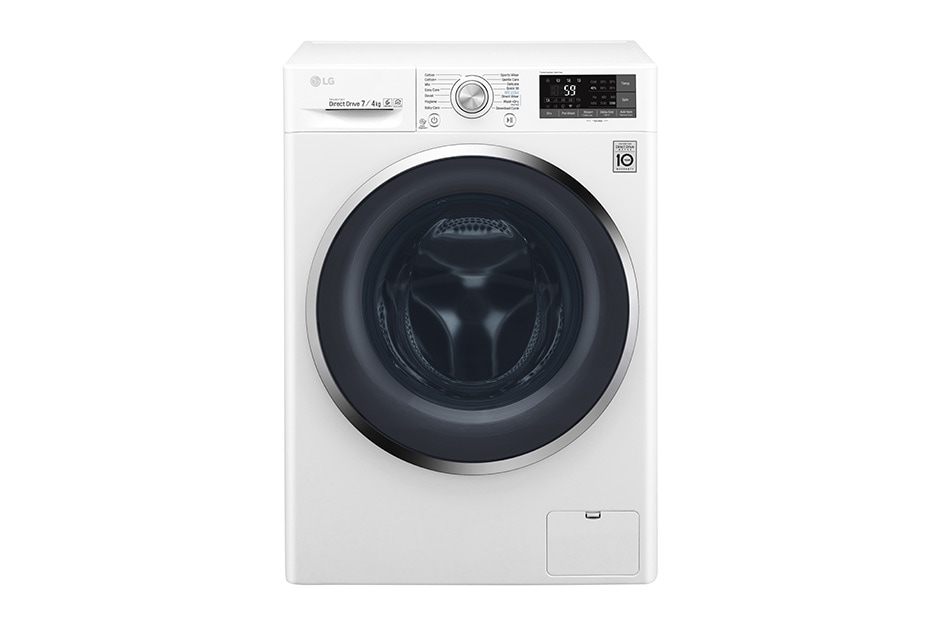 LG 1-7 kg / 1-4 kg 6 Motion Direct Drive vask/tørkmaskin, 45cm dyp, Wi-Fi, energiklasse B, W3J7HM2W