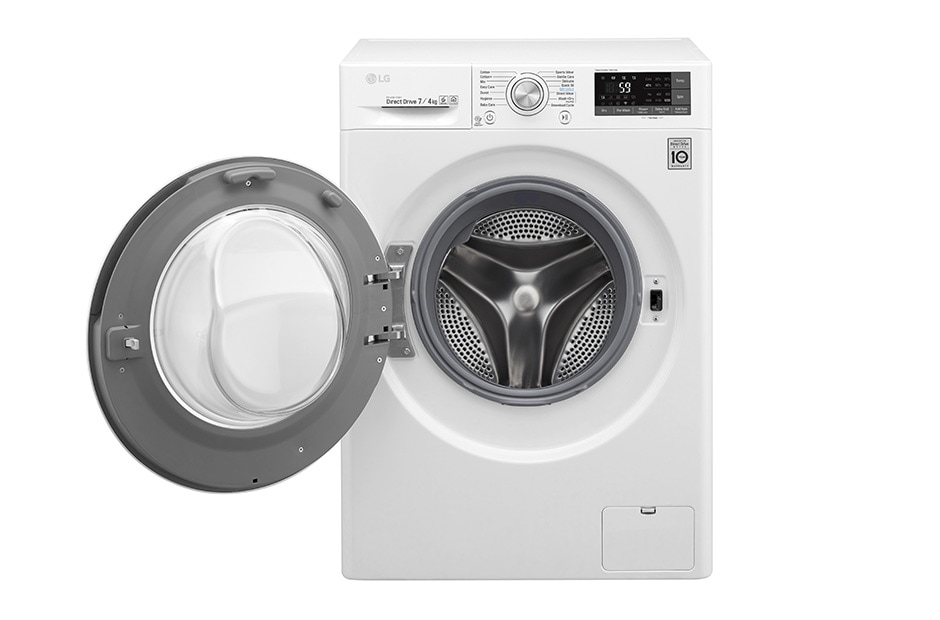 LG 1-7 kg / 1-4 kg 6 Motion Direct Drive vask/tørkmaskin, 45cm dyp, Wi-Fi, energiklasse B, W3J7HM2W, thumbnail 2