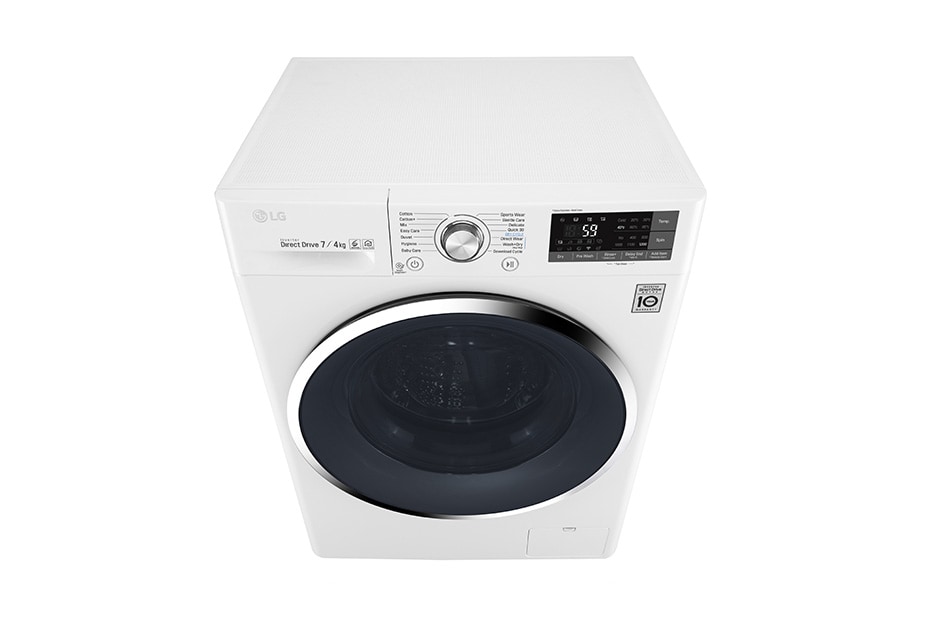 LG 1-7 kg / 1-4 kg 6 Motion Direct Drive vask/tørkmaskin, 45cm dyp, Wi-Fi, energiklasse B, W3J7HM2W, thumbnail 9