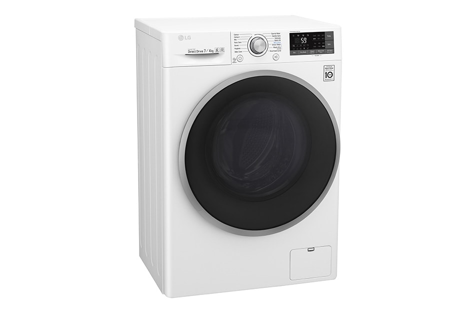LG 1-7 kg / 1-4 kg 6 Motion Direct Drive vask/tørkmaskin, 45cm dyp, Wi-Fi, F2J7HM1W, thumbnail 4
