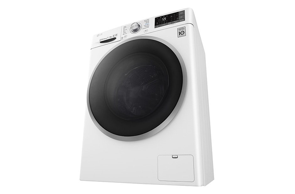 LG 1-7 kg / 1-4 kg 6 Motion Direct Drive vask/tørkmaskin, 45cm dyp, Wi-Fi, F2J7HM1W, thumbnail 5