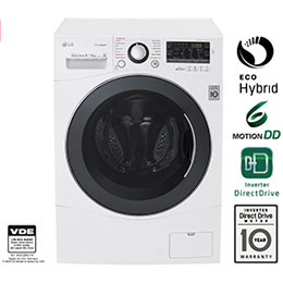 LG F4J5VY3W : 1 9 kg Spa Steam & NFC, 6 Motion Direct Drive LG F4J5VY3W : 1 9 kg Spa Steam & NFC, 6 Motion Direct Drive