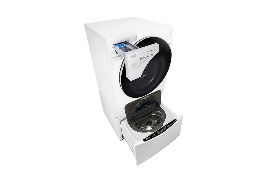 LG 1-12 kg / 1-8 kg LG TWINWash™ med True Steam™ & 6 Motion Direct Drive. Kombinert vask/tørk med Wi-Fi og Miniwash, FH6G1BCH2NW, thumbnail 5