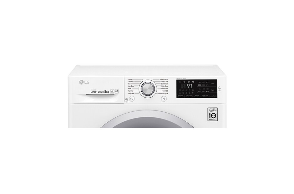 LG 1-8 kg  6 Motion Direct Drive vaskemaskine, NFC, energiklasse A+++ ( -30%), Q4J5TN4W, thumbnail 8