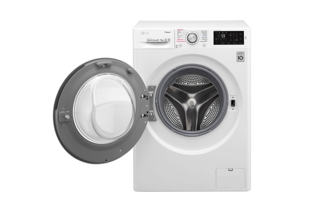 LG 1-8 kg / 1-5 kg Spa Steam & 6 Motion Direct Drive Kombinerad tvätt/tork, NFC & energiklass A, W5J6TG1W, thumbnail 2