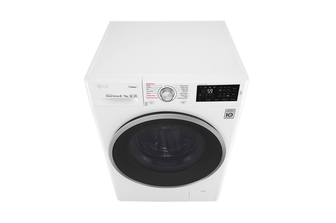 LG 1-8 kg / 1-5 kg Spa Steam & 6 Motion Direct Drive Kombinerad tvätt/tork, NFC & energiklass A, W5J6TG1W, thumbnail 9
