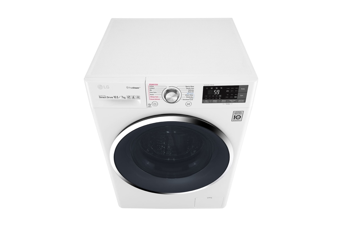 LG 1-10.5 kg / 1-7 kg True Steam™ 6 Motion Direct Drive vask/tørk maskin, Wi-Fi, F4J8JH2WD, thumbnail 6