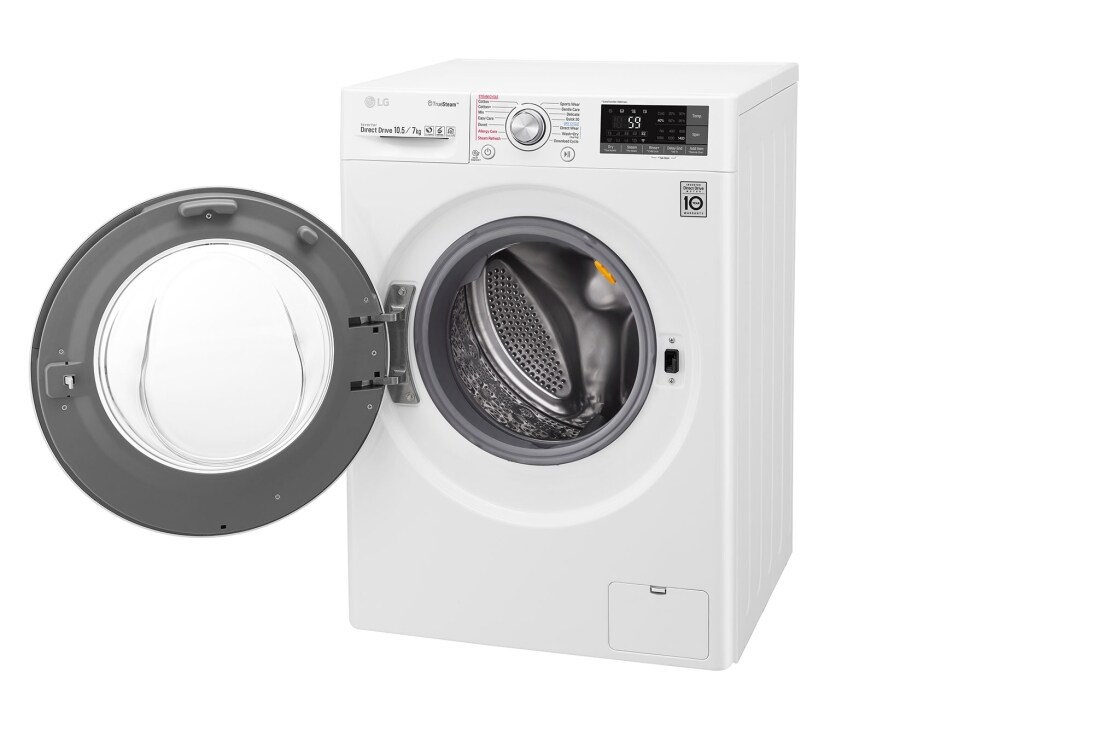 LG 1-10.5 kg / 1-7 kg True Steam™ 6 Motion Direct Drive vask/tørk maskin, Wi-Fi, F4J8JH2WD, thumbnail 8