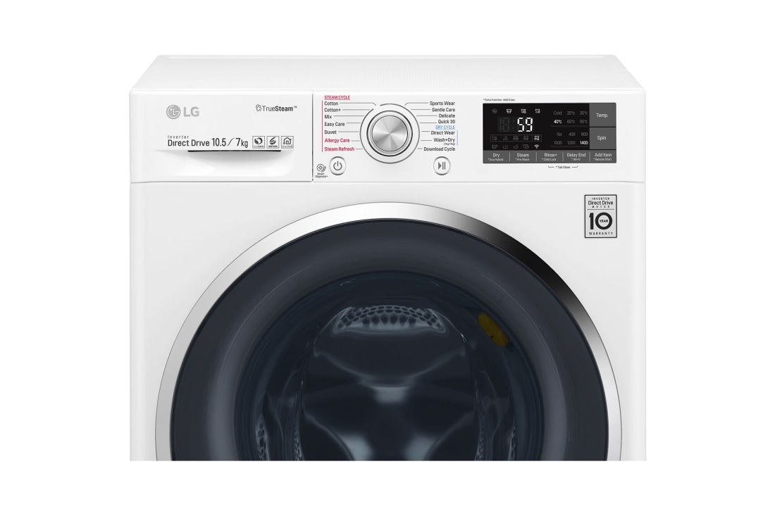 LG 1-10.5 kg / 1-7 kg True Steam™ 6 Motion Direct Drive vask/tørk maskin, Wi-Fi, F4J8JH2WD, thumbnail 12