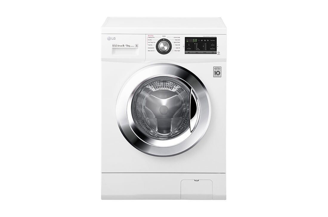 LG 1-8 kg / 1-5 kg 6 Motion Direct Drive Kombinerad tvätt/tork og energiklass A, FH4G6TDM2R