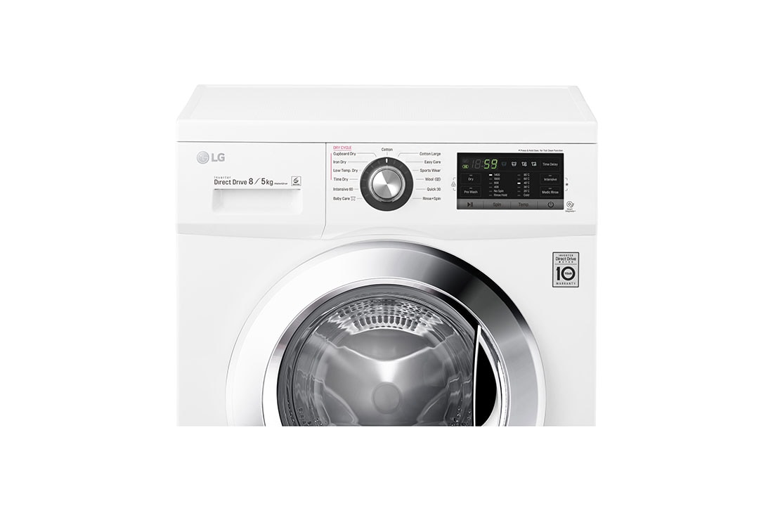 LG 1-8 kg / 1-5 kg 6 Motion Direct Drive Kombinerad tvätt/tork og energiklass A, FH4G6TDM2R, thumbnail 6