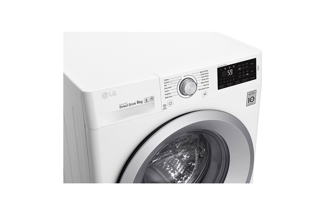 LG 1-9 kg  6 Motion Direct Drive vaskemaskine, NFC, F94J54WH, thumbnail 4