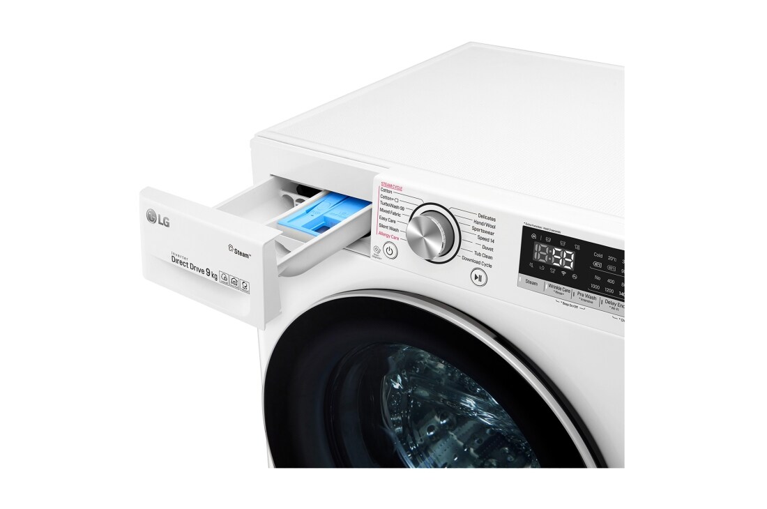 LG 1-9 kg Steam+, TurboWash™, AI DD och Wi-Fi, FV70VNS1, thumbnail 5