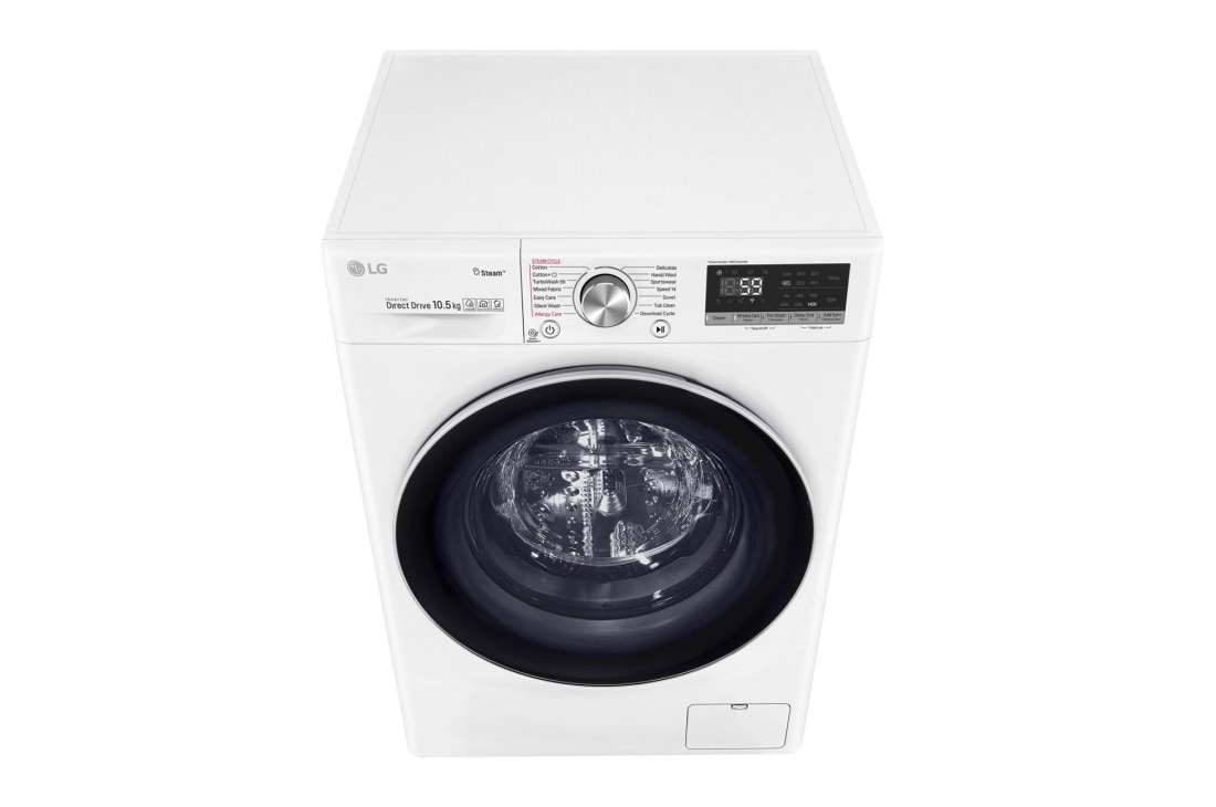 LG 1-10.5 kg Steam+, TurboWash™, AI DD og Wi-Fi,  energiklasse A+++ ( -40%), S4WV710S1W, thumbnail 10