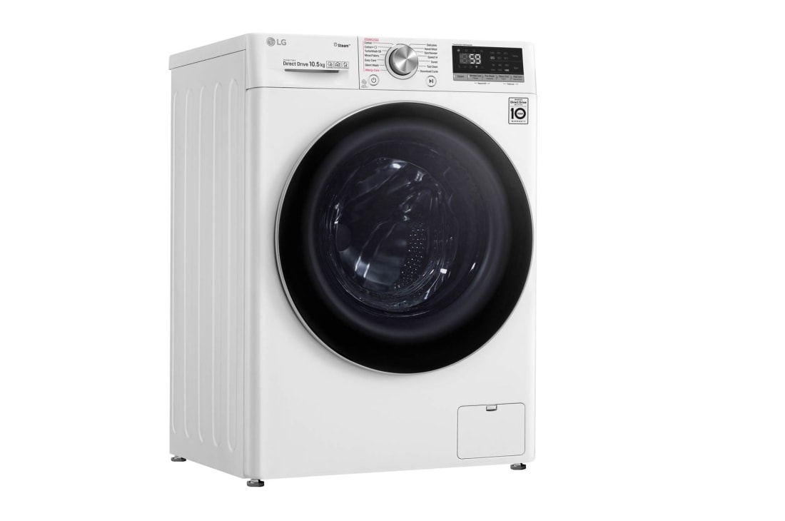 LG 1-10.5 kg Steam+, TurboWash™, AI DD og Wi-Fi,  energiklasse A+++ ( -40%), S4WV710S1W, thumbnail 11