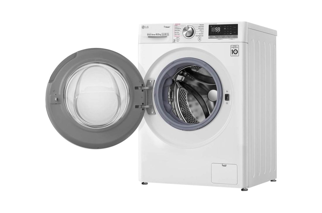 LG 1-10.5 kg Steam+, TurboWash™, AI DD og Wi-Fi,  energiklasse A+++ ( -40%), S4WV710S1W, thumbnail 13