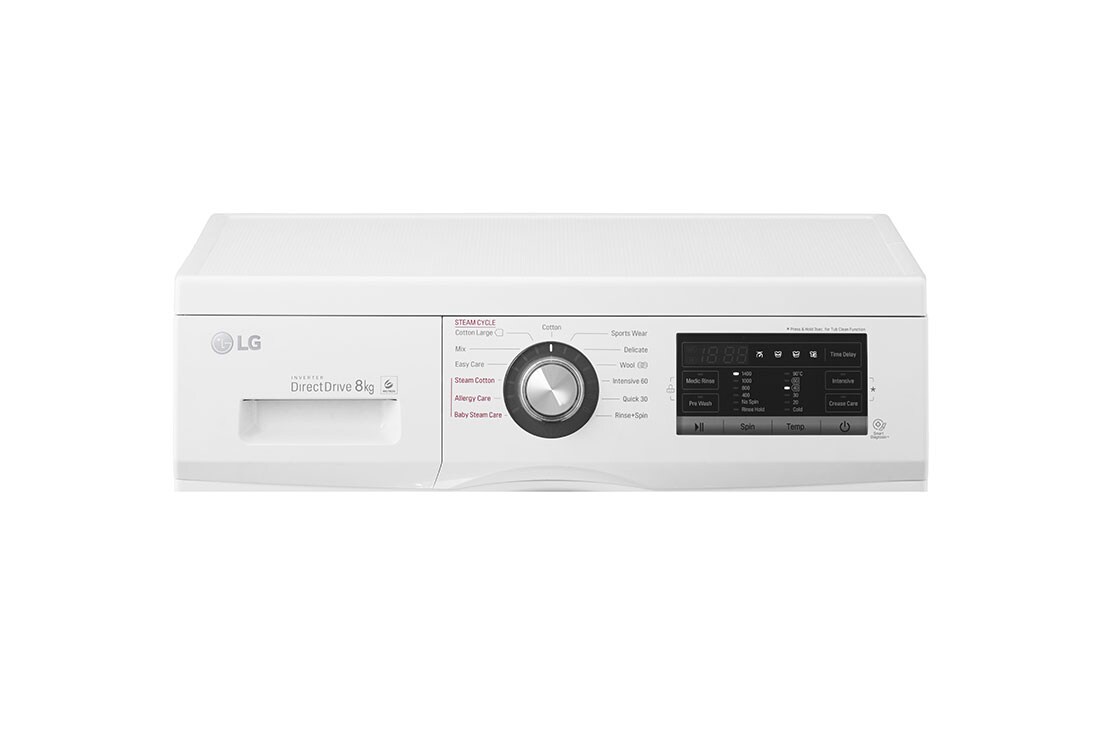 LG 1-8 kg Spa Steam & NFC, 6 Motion Direct Drive vaskemaskine, F4WM308S2W0, thumbnail 6