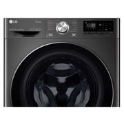 LG 12 kg Vaskemaskin(Svart) - Steam+, Energiklasse A, TurboWash360™, AI DD™, Smart Diagnosis™ med Wi-Fi, FV90BNS2BE, thumbnail 4