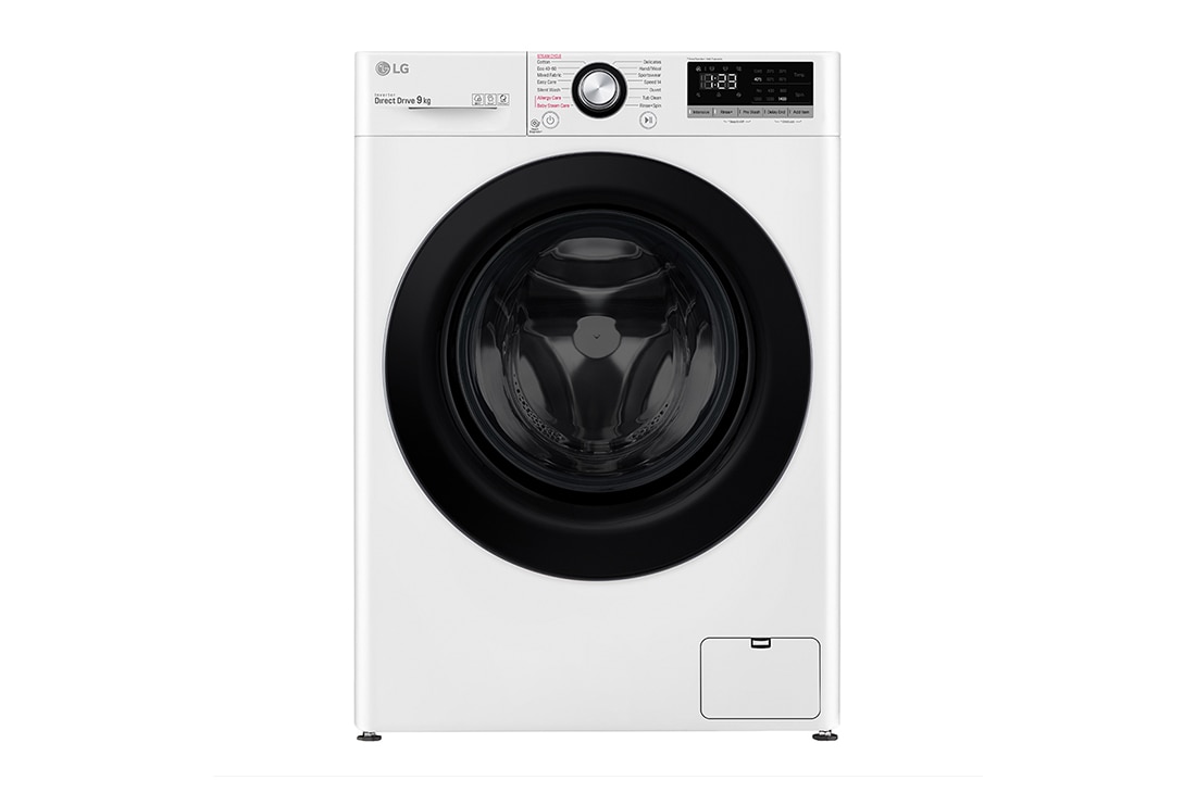 LG 9 kg Vaskemaskin(Hvit) - Energiklasse B, AI DD™, Steam™, Smart Diagnosis, FV50VNS3E