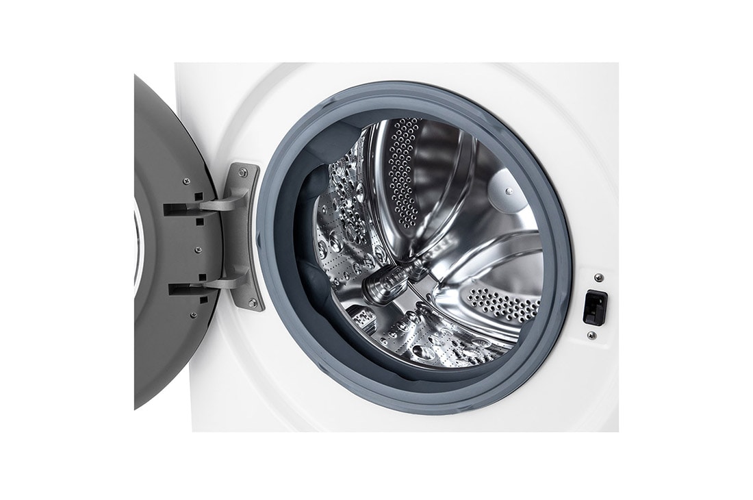 LG 9 kg Vaskemaskin(Hvit) - Energiklasse B, AI DD™, Steam™, Smart Diagnosis, FV50VNS3E, thumbnail 3