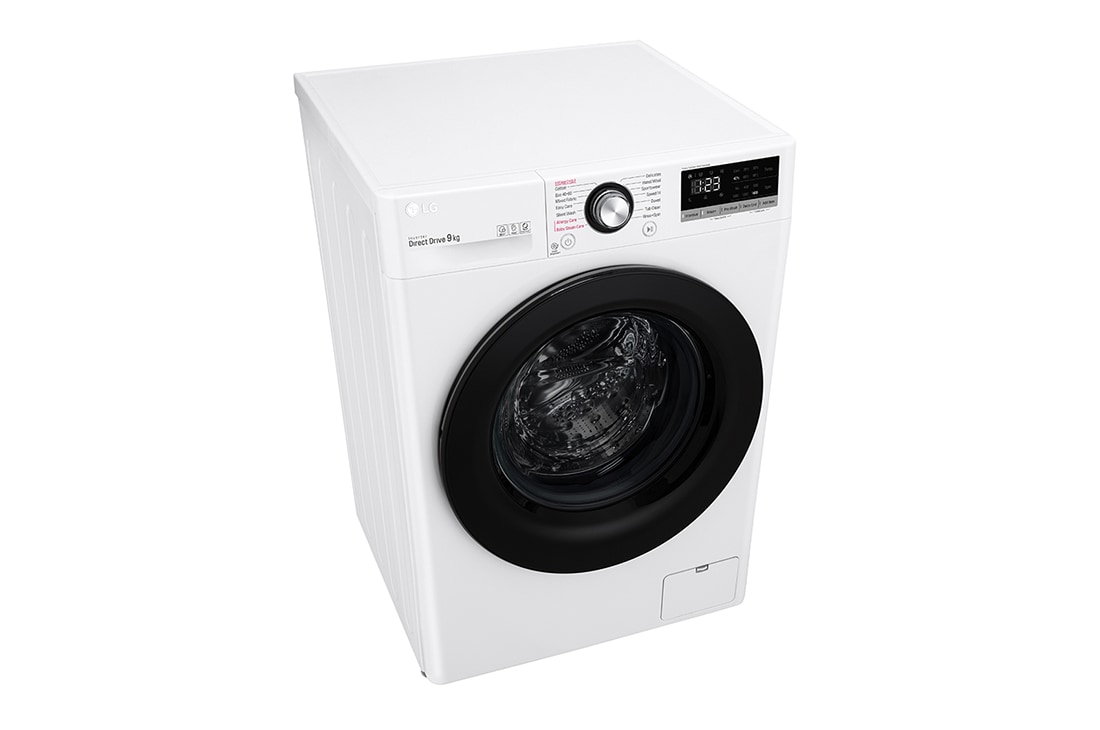 LG 9 kg Vaskemaskin(Hvit) - Energiklasse B, AI DD™, Steam™, Smart Diagnosis, FV50VNS3E, thumbnail 8